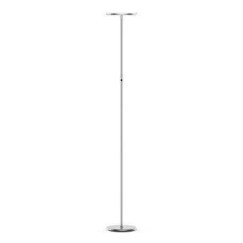 Vacnite LED Torchiere Floor Lamp, Smart-Touch-Dimming, 71-Inch, 3500 lumens,36-Watt, Warm White for Bedroom Living Room Office - Simple Streamlining Silver