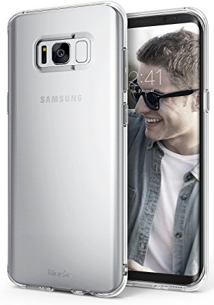 Galaxy S8 Case, Ringke [Air Series] Weightless as Air, Extreme Featherweight Flexible Supple TPU Sturdy Structured Classy & Vital Protective Skin Cover for Samsung Galaxy S8 – Clear