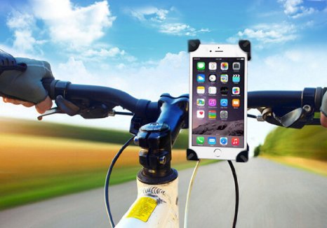 Bike Mount, SQdeal® Bicycle Motorcycle Handlebar Bar Phone Holder Cradle for iPhone 6s/6/6 Plus/5/5S/5C/4/4S,4G/3G S,artphone