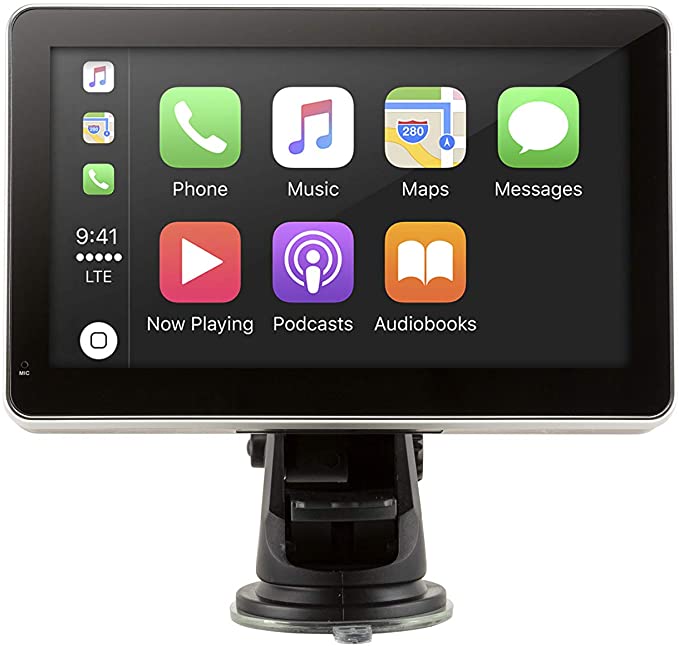 Car And Driver INTELLIDASH  Dashboard- Easy Mounted Smart 7 INCH Display, Mirror Links Your Cellphone to The Screen to Provide Easy Access to Apple CARPLAY & Android AUTO
