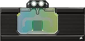 Corsair Hydro X Series XG7 RGB RX 7900 XTX GPU Water Block - for AMD Radeon™ RX 7900 XTX - Nickel-Plated Copper - Included Backplate & 5V ARGB Adapter Cable - Black