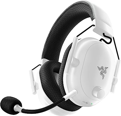 NEW Razer BlackShark V2 Pro Wireless Gaming Headset 2023 Edition: 50MM Titanium Drivers - HyperClear Super Wideband Mic - Noise-isolating Earcups - Ultra-Soft Memory Foam- 70 Hour Battery Life - White