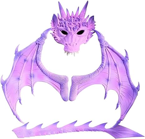 ESHOO Three-Piece Dragon Cosplay Props Wing And Tail Children Halloween Costume Party Decorations Set