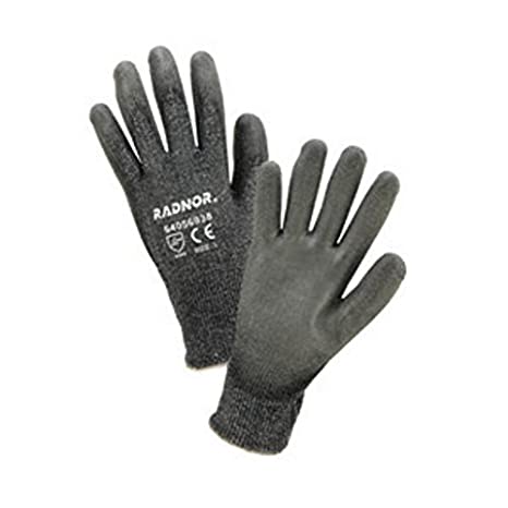 Radnor Medium 13 Gauge Glass, High Performance Polyethylene and Nylon Cut Resistant Gloves with Polyurethane Coating