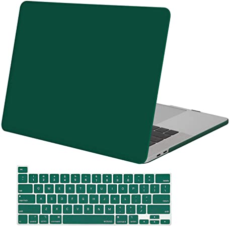 MOSISO MacBook Pro 16 inch Case 2020 2019 Release A2141, Ultra Slim Protective Plastic Hard Shell Case & Keyboard Cover Skin Compatible with MacBook Pro 16 inch with Touch Bar, Peacock Green