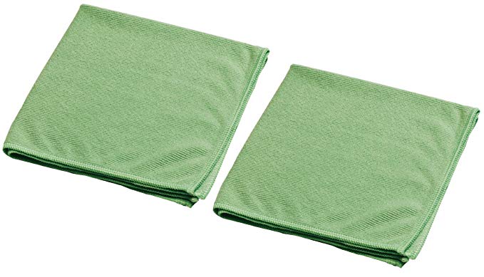 Rubbermaid FG6M0106 2-Pack Microfiber Dusting Cloth, Green