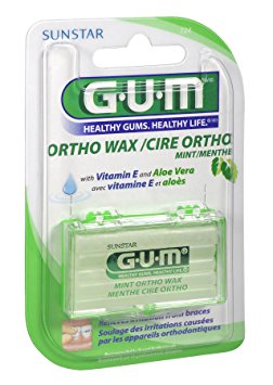 GUM Orthodontic Wax Mint [724] 1 Each (Pack of 12)