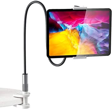 Gooseneck Tablet Holder, BlitzWolf Tablet Stand iPad Stand Holder 360° Flexible Tablet Mount Compatible with iPad Pro Mini Air, Galaxy Tabs, Nintendo Switch, 4.7"-12.9" Cell Phones and Tablets