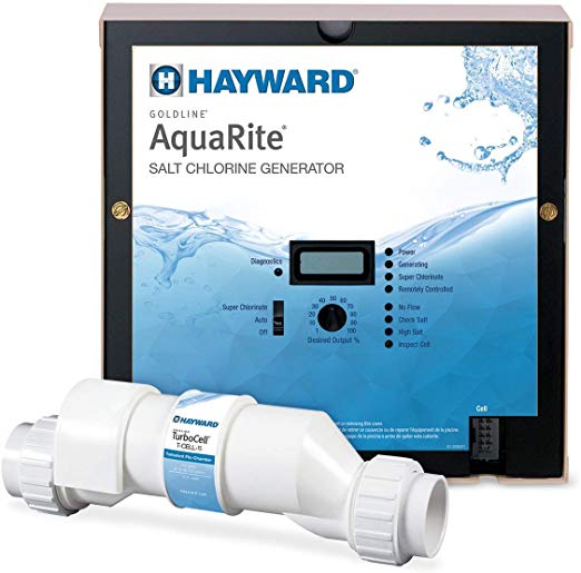 Hayward W3AQR15 AquaRite Electronic Salt Chlorination System for In-Ground Pools, 40,000-Gallon Cell