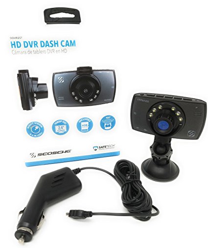 SCOSCHE DDVR2ST Dashboard Camera (1080p HD DVR)