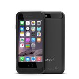 iXCC Apple iPhone 66s 3100mAH External Protective Battery Backup Charging Cover Case With MicroUSB Input Mode Apple MFI Certified - Black
