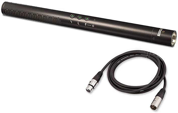 Rode NTG4 Shotgun Microphone with AmazonBasics XLR Male to Female Microphone Cable