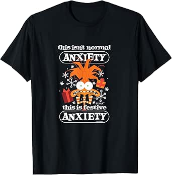 Inside Out 2 - Anxiety Festive Christmas T-Shirt