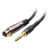 Cable Matters Unbalanced XLR to 635mm 14 Inch Female to Male Stereo Microphone Cable 15 Feet