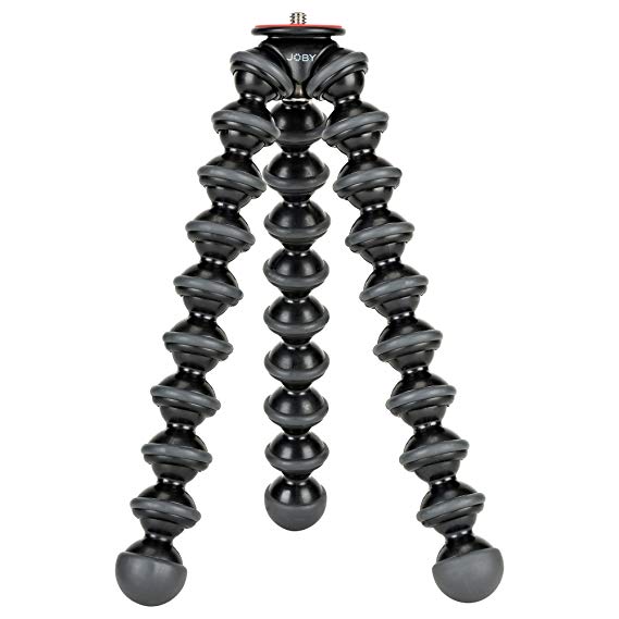 JOBY GorillaPod 1K Stand. Lightweight Flexible Tripod 1K Stand for Mirrorless Cameras or Devices up to 1Kg (2.2lbs). Black/Charcoal.