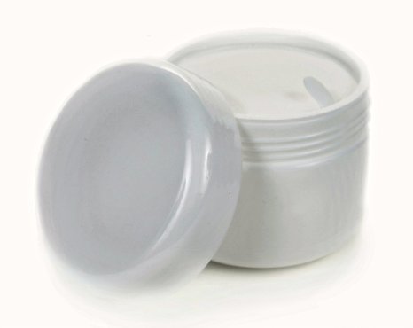12 New, High Quality, White, 4 oz Cosmetic Jars, with Inner Liners and Dome Lids