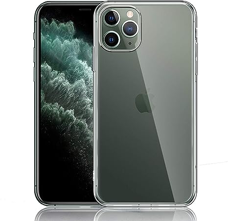 NEW'C Funda para iPhone 11 Pro MAX, Anti-Choques y Anti-Arañazos, Silicona TPU, HD Clara