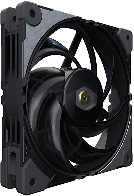 Cooler Master MasterFan SF120M 120mm Premium Square Frame Fan w/PWM Control Industrial Grade Material, Inter-Link Fan Blade, Anti-Vibration Motor for Computer Case, CPU Liquid and Air Cooler