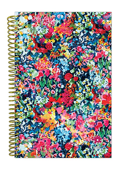 bloom daily planners 2018 Calendar Year Daily Planner - Passion/Goal Organizer - Monthly and Weekly Datebook Agenda Diary - January 2018 - December 2018 - 6" x 8.25" - Wildflowers