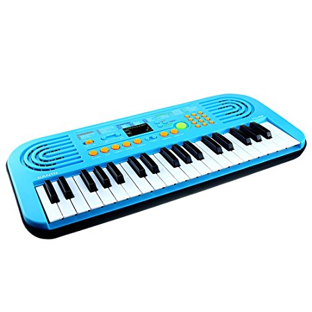 Piano for Kids,Sanmersen 37 Keys Large Multifunction Electronic Organ Musical Keyboard Kids Play Piano Educational Toy for Children Boys Girls Early Learning(Blue)