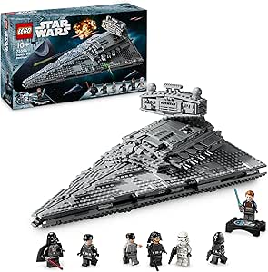 LEGO Star Wars Imperial Star Destroyer Starship Building Toy, Collectible A New Hope Set Includes a Darth Vader Character Minifigure, Birthday Gift for 10 Plus Year Old Kids, Boys & Girls 75394