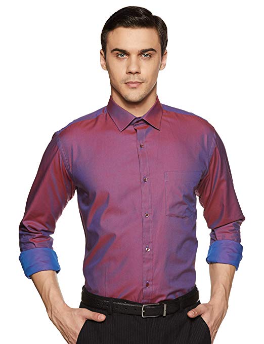 Park Avenue Men's Checkered Slim Fit Formal Shirt
