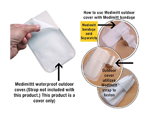 Pawflex Bandages, Non-Adhesive, Disposable, Washable and Reusable Medimitt Covers for Pets (Pack of 4)