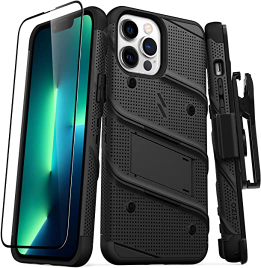 ZIZO Bolt Bundle iPhone 13 Pro Max Case - Black