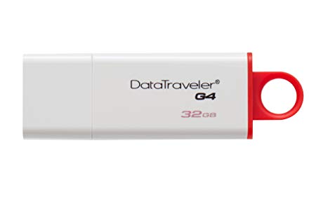 Kingston Digital Data Traveler 3.0 USB Flash Drive, Red (DTIG4/32GB)