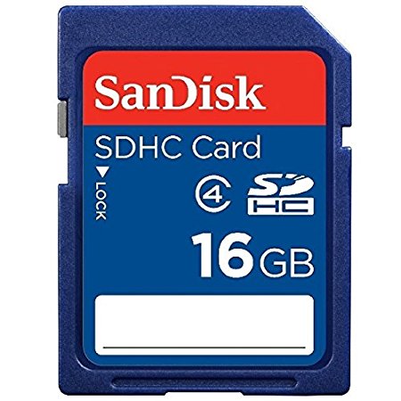 SanDisk 16GB Class 4 SDHC Flash Memory Card - Retail Package