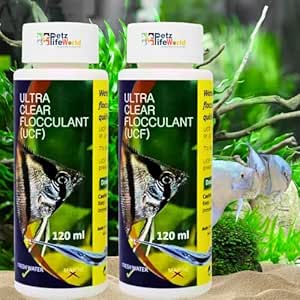 Aquatic Remedies (Pack of 2 * 120ml UCF- Ultra Clear Flocculant) Aquarium Fish Tank Water Clarifier | Quickly Removes Cloudiness | Suitable for Fresh Water