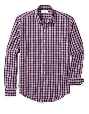 Buttoned Down Men's Slim Fit Spread-Collar Sport Shirt