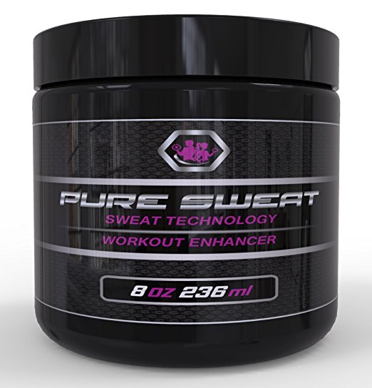 Pure Sweat Organic Stomach Fat Burner Body Slimming Cream With Coconut Oil - Great for Weight Loss and Stretch Marks. Sweat Workout Enhancer by Beast Labz