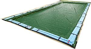 Blue Wave Silver 12-Year 18-ft x 36-ft Rectangular In Ground Pool Winter Cover