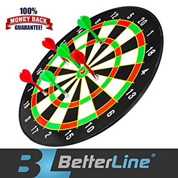 Better Line Magnetic Dart Set With 16" Dart Board with 6 Darts