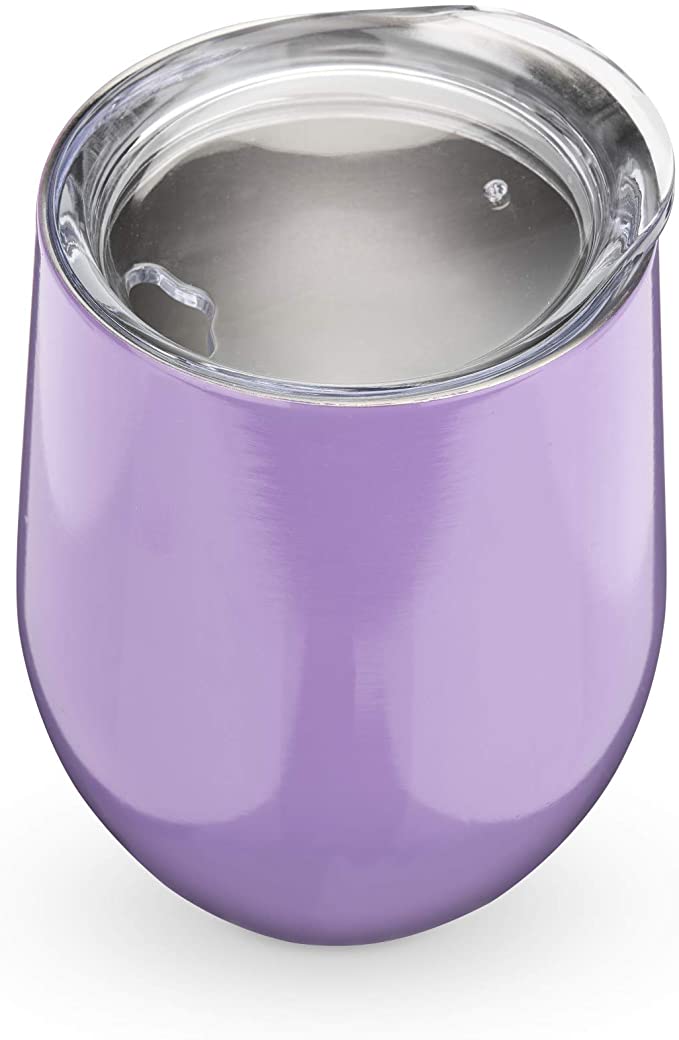 True Sip & Go Stemless Wine Tumbler, Lilac, One