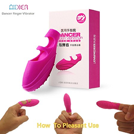 AIDIER Dancer Finger Vibrator, Mini G-Spot Massager, Personal Vibration for Clitoral Stimulate ,Waterproof &Silicone (Pink)