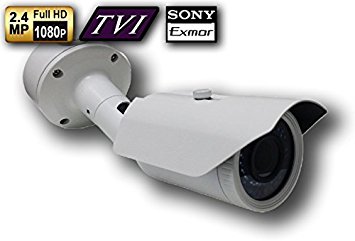 WattWire® B-HKHDR1-ZW 1080P HD TVI 2.8-12mm Motorized Lens Auto-Focus Security Camera, Night Vision Range Up to 90'. SONY Exmor 2.4 Mega Pixel Image Sensor.