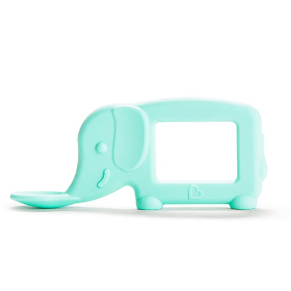 Munchkin The Baby Toon Silicone Spoon, Elephant, Mint