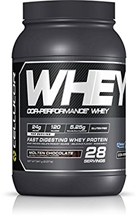 Cellucor COR-Performance Whey Isolate Protein Powder, Post Workout Recovery Drink, Gluten Free Low Carb Low Fat, BCAA, Molten Chocolate , 28 Servings