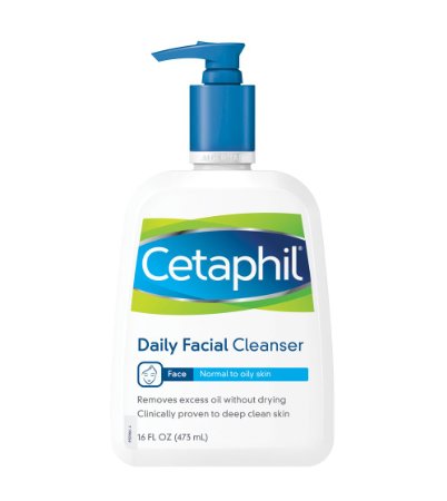 Cetaphil Daily Facial Cleanser, Normal to Oily Skin, 16 Ounce