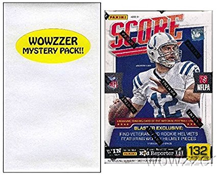 2016 Score NFL Football HUGE EXCLUSIVE Factory Sealed Retail Box with 132 Cards & Special HELMET Card! Includes over 30 Rookie Cards Plus Bonus Wowzzer Mystery Pack with AUTOGRAPH or MEMORABILIA Card!