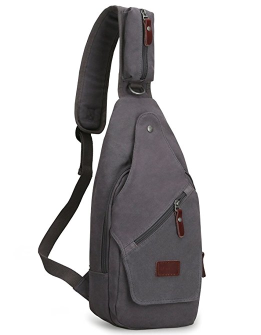 Muzee Sling Bag for Men Chest Shoulder Gym One strap Backpack Sack Satchel Outdoor Crossbody Pack