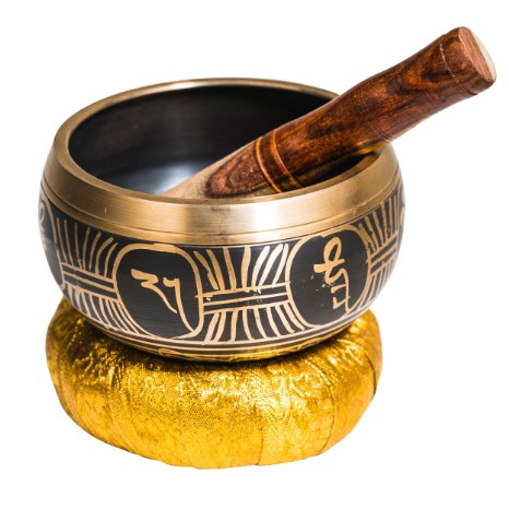 5" Tibetan Singing Bowls ✮ Meditation Yoga Healing Relaxation Therapy ✮ Himalayan Buddhist Brass Chakra Bowl ✮ Reduce Stress Anxiety ✮ 100% Money Back Guarantee