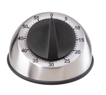 Oggi Countdown Stainless Steel 60-Minute Kitchen Timer