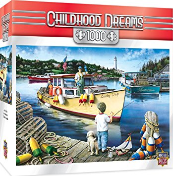 MasterPieces Childhood Dreams Lucky Days - Fishing 1000 Piece Jigsaw Puzzle by Dan Hatala