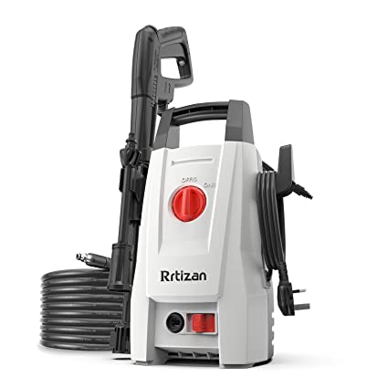 Rrtizan 110bar MAX Compact Electric Pressure Washer, 1400W High Power Cleaner Machine for Cleaning Cars/Patios/Fences/Homes/Driveways/BBQ Deep Cleaning
