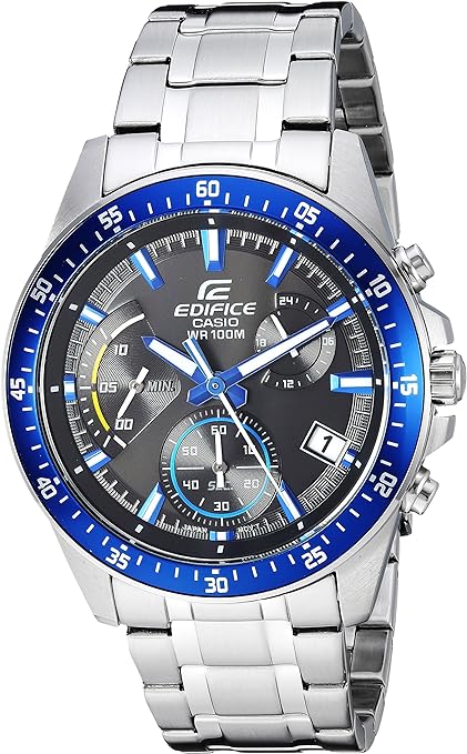 Casio Men's EFV-540D-1A2VUDF Edifice Analog Display Quartz Silver Watch