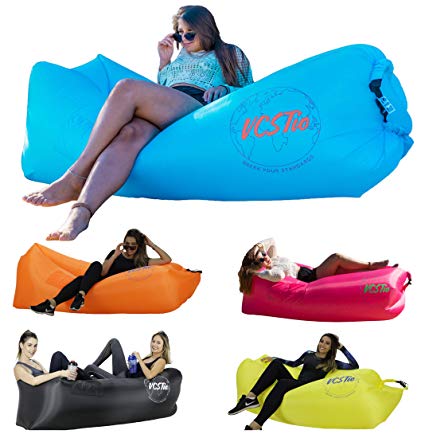 VCSTio Inflatable Lounger Blow Up Air Couch Pool Floating Sofa EasyTo Inflate. Ideal Summer Gift for The Outdoors,Camping, Hiking, Backpacking, Festivals or Even to Chill at Home