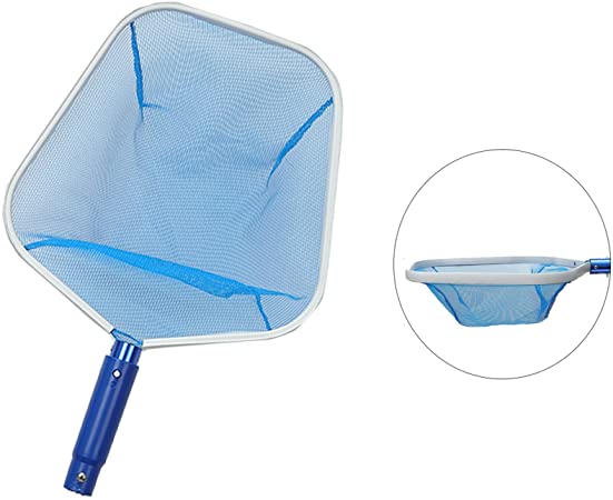 Swimming Pool Leaf Skimmer Net, Aluminum Alloy Medium Fine Mesh Quick Cleaning of Swimming Pools Spas Fountains and Ponds （NO Rod）